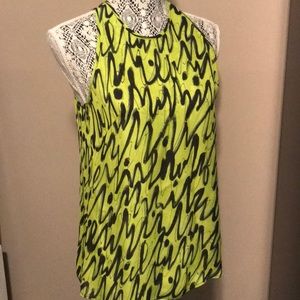 Milly green and black blouse
